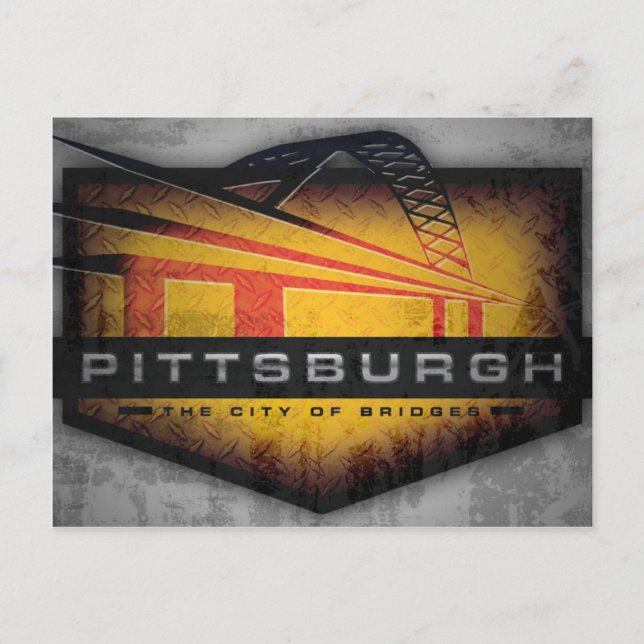 Pittsburgh Fort Pitt Bridge Postcard Postkarte (Vorderseite)