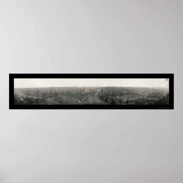 Pittsburgh Foto 1908 Poster (Vorne)
