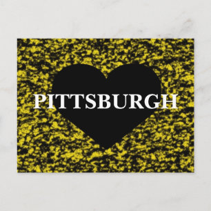 Pittsburgh Heart Postkarte