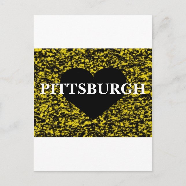 Pittsburgh Heart Postkarte (Vorderseite)