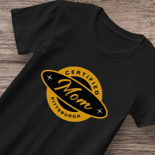 Pittsburgh Heim 412 Schwarzes Gold Yinzer T-Shirt