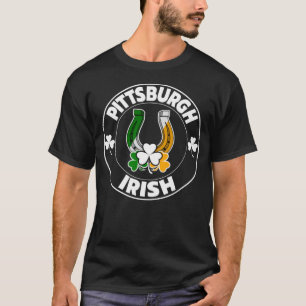 Pittsburgh Irish Horseshoe and Kleeblatts St Paddy T-Shirt