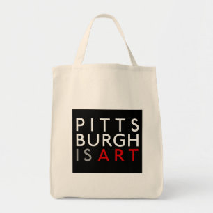 Pittsburgh ist Kunst-wiederverwendbare Tragetasche