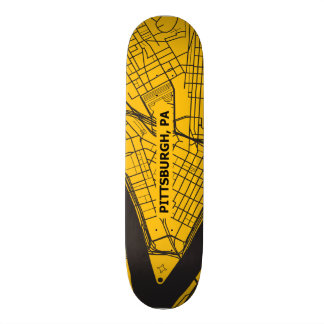 Pittsburgh-Karte Skateboard
