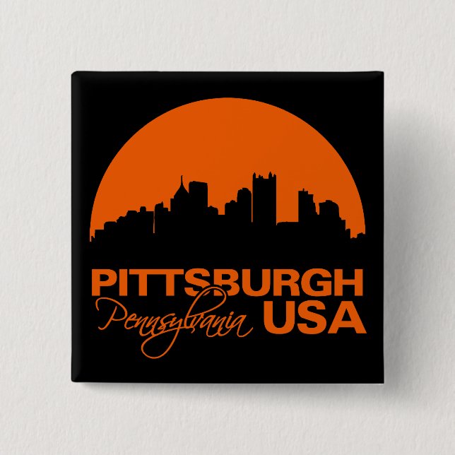 PITTSBURGH-Knopf Button (Vorderseite)