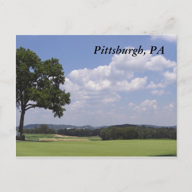 Pittsburgh Landscape Postcard Postkarte (Vorderseite)