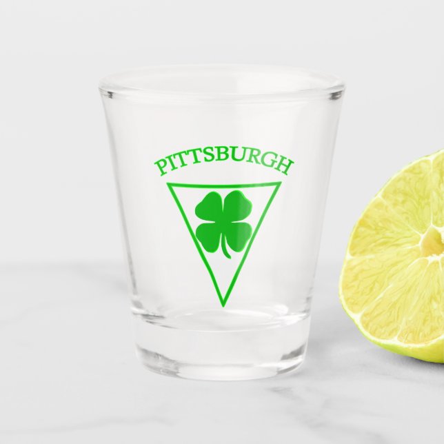 Pittsburgh Luck Schnapsglas (Vorderseite)