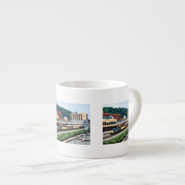 Pittsburgh PA - Bahnhof Espressotasse (Vorderseite Rechts)