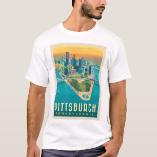 Pittsburgh, PA   Vogelperspektive T-Shirt