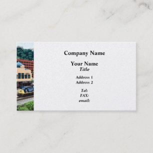 Pittsburgh PA - Zug fährt an Station Square vorbei Visitenkarte