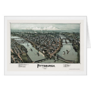 Pittsburgh, panoramische Karte PAs - 1902