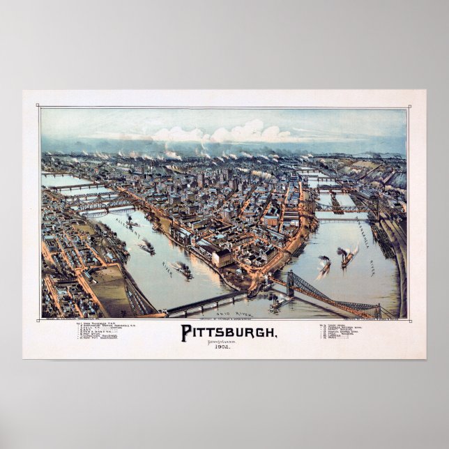 Pittsburgh Pennsylvania 1902 Poster (Vorne)