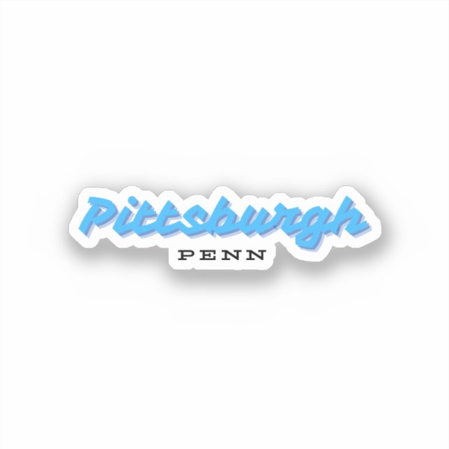 Pittsburgh Pennsylvania Aufkleber (Vorderseite)