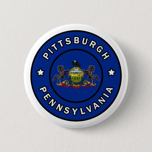 Pittsburgh Pennsylvania Button (Vorderseite)