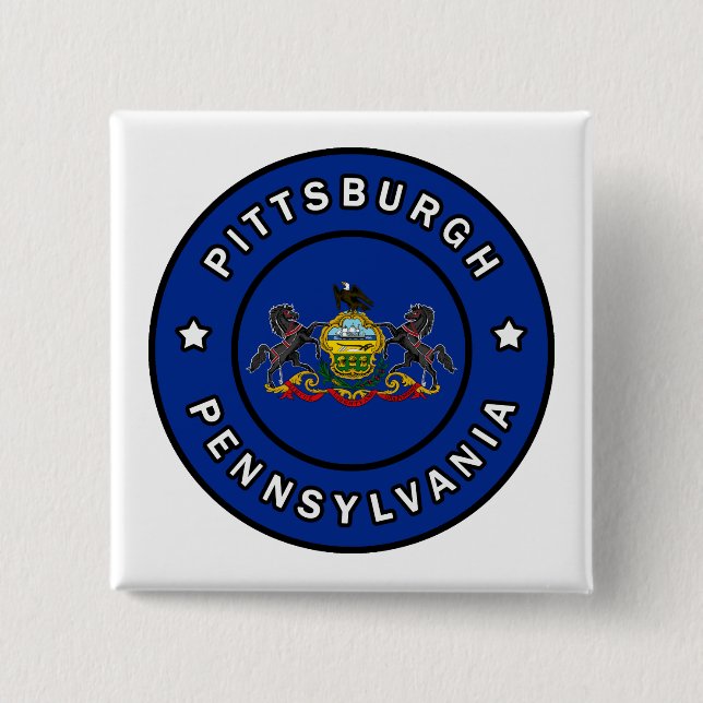 Pittsburgh Pennsylvania Button (Vorderseite)