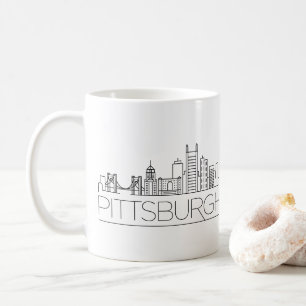 Pittsburgh, Pennsylvania  City Stylized Skyline Kaffeetasse