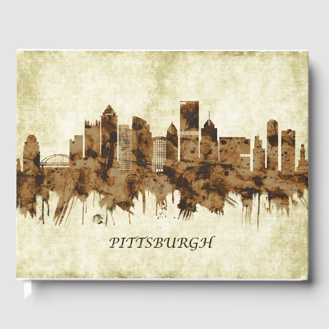 Pittsburgh Pennsylvania Cityscape Gästebuch (Vorderseite)