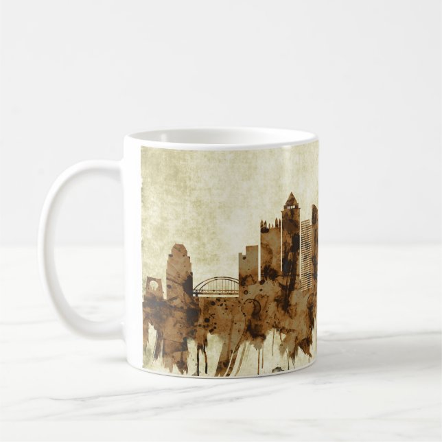 Pittsburgh Pennsylvania Cityscape Kaffeetasse (Links)