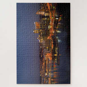 Pittsburgh, Pennsylvania Downtown Night Time River Puzzle