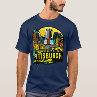 Pittsburgh Pennsylvania Downtown Skyline T-Shirt