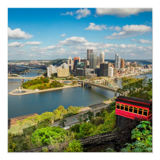 Pittsburgh Pennsylvania Duquesne Incline Poster (Vorderseite)