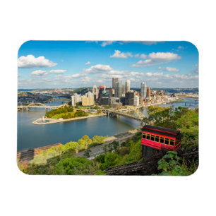 Pittsburgh Pennsylvania Duquesne Incline View Magnet