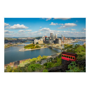 Pittsburgh Pennsylvania Duquesne Incline View Poster