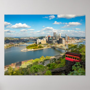 Pittsburgh Pennsylvania Duquesne Incline View Poster