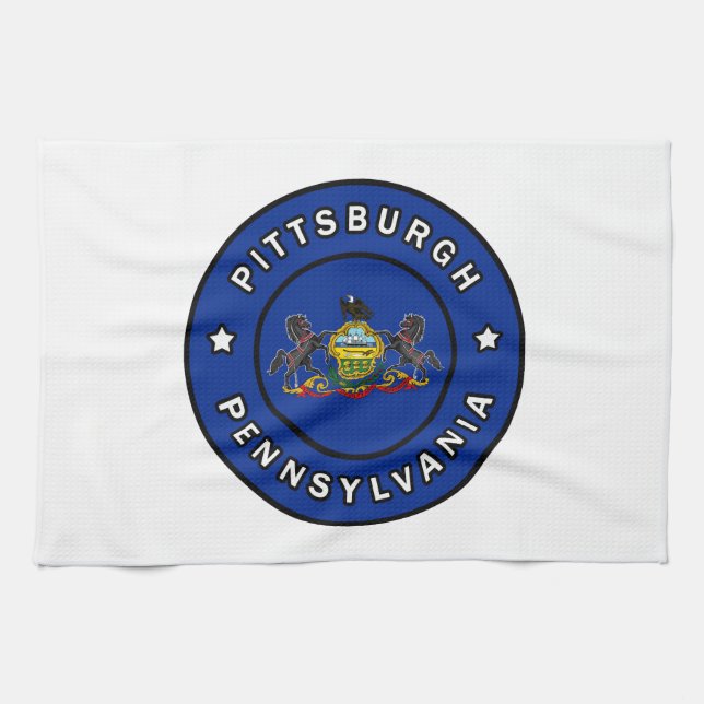 Pittsburgh Pennsylvania Geschirrtuch (Horizontal)