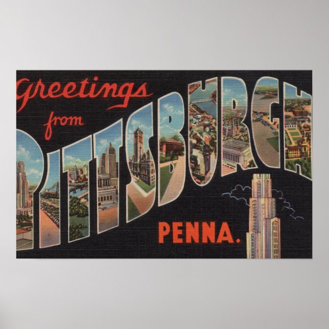 Pittsburgh, Pennsylvania - Große Briefszenen Poster (Vorne)