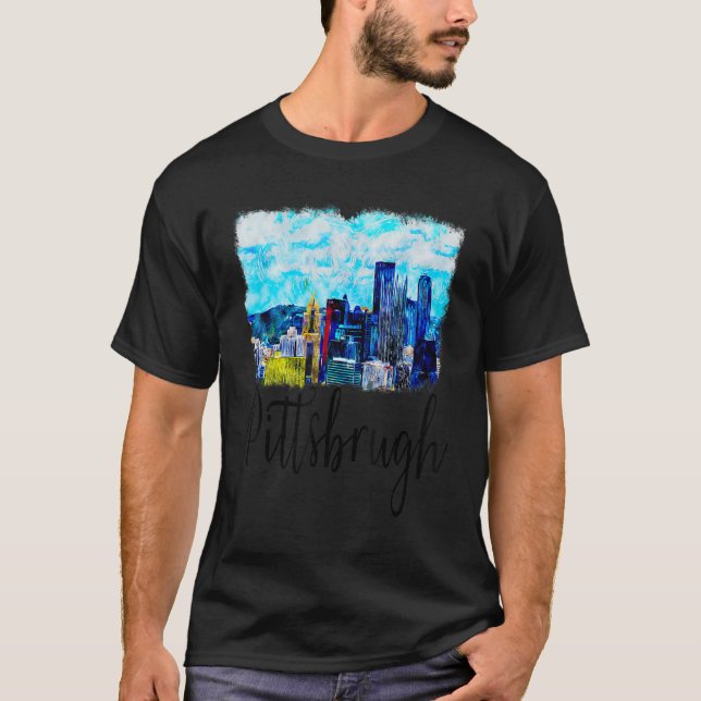 Pittsburgh Pennsylvania Heimat Zuhause City Herita T-Shirt (Vorderseite)