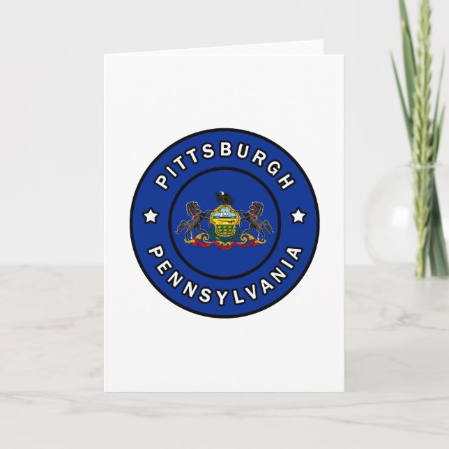 Pittsburgh Pennsylvania Karte (Vorderseite)
