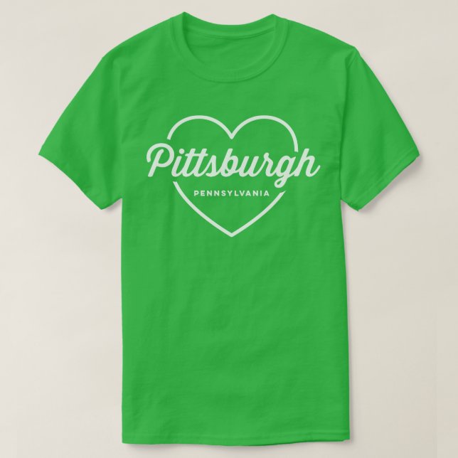 Pittsburgh Pennsylvania Liebe T-Shirt (Design vorne)