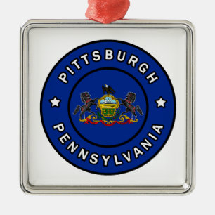 Pittsburgh Pennsylvania Ornament Aus Metall