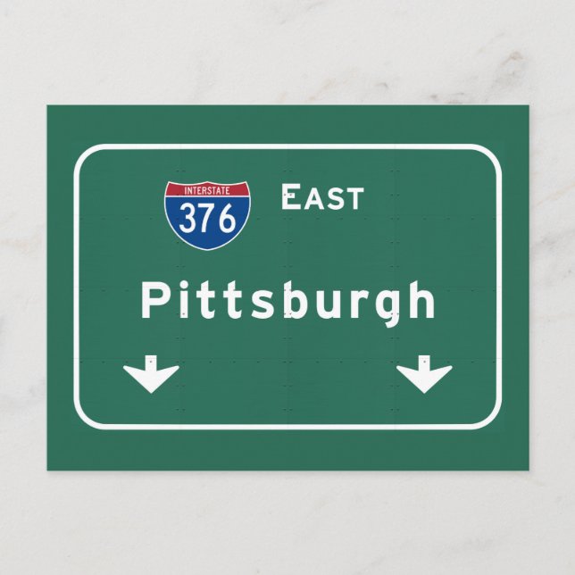 Pittsburgh Pennsylvania pa Interstate Highway : Postkarte (Vorderseite)