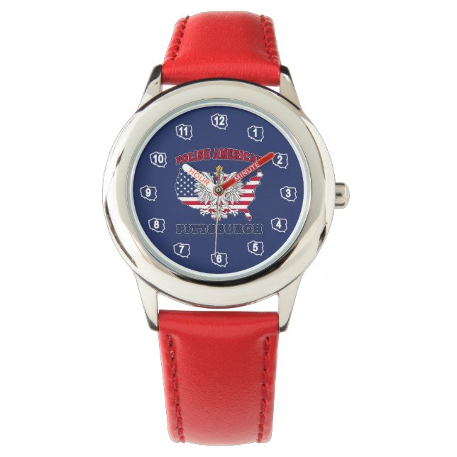 Pittsburgh Pennsylvania polnischen Armbanduhr (Vorderseite)