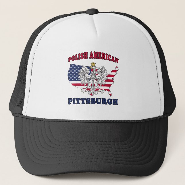 Pittsburgh Pennsylvania polnischen Truckerkappe (Vorderseite)