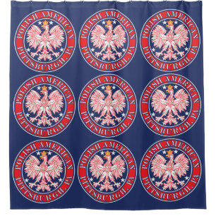 Pittsburgh Pennsylvania Polnischer Adler Duschvorhang