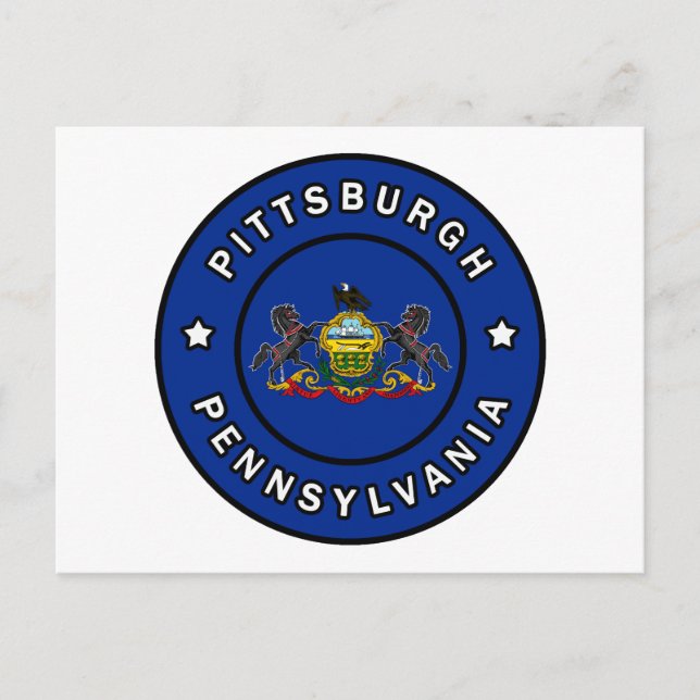 Pittsburgh Pennsylvania Postkarte (Vorderseite)