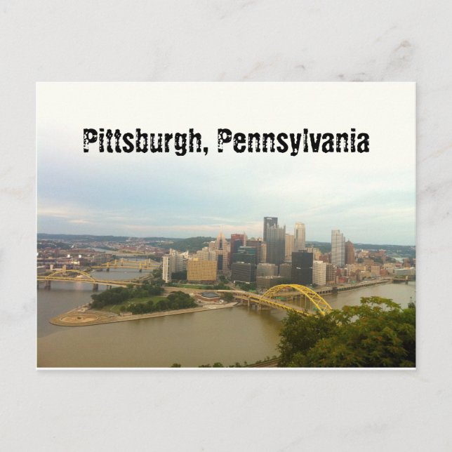 Pittsburgh, Pennsylvania Postkarte (Vorderseite)