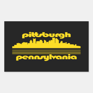 Pittsburgh Pennsylvania Rechteckiger Aufkleber