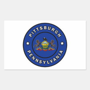 Pittsburgh Pennsylvania Rechteckiger Aufkleber