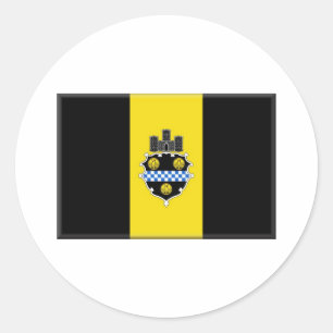Pittsburgh Pennsylvania Runder Aufkleber