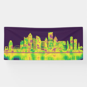Pittsburgh Pennsylvania Skyline Banner