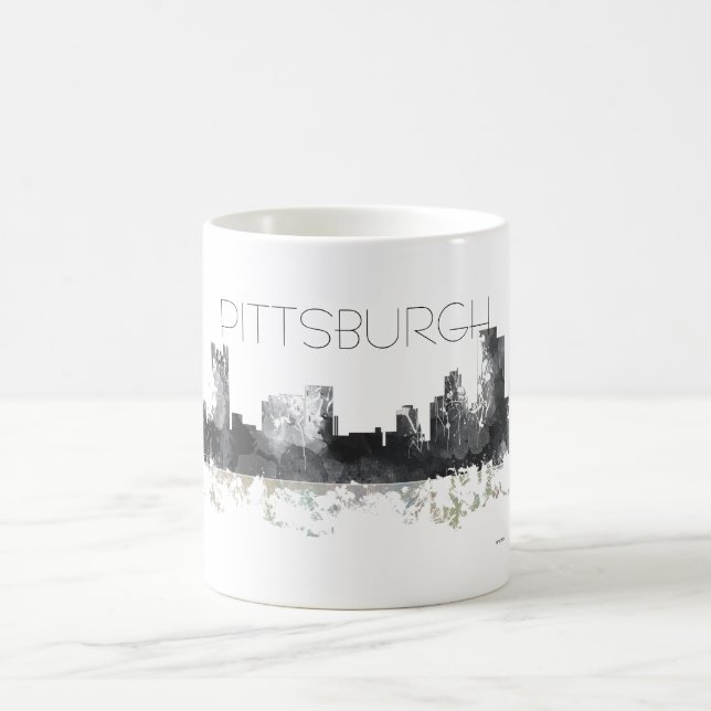 PITTSBURGH PENNSYLVANIA SKYLINE - Getränk-Tasse Kaffeetasse (Mittel)