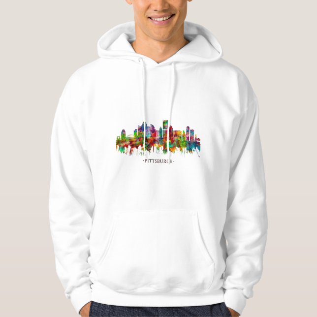Pittsburgh Pennsylvania Skyline Hoodie (Vorderseite)