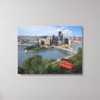 Pittsburgh Pennsylvania Skyline mit Incline