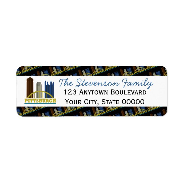 Pittsburgh Pennsylvania Skyline Personalisiert (Vorne)