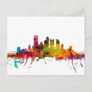 Pittsburgh Pennsylvania Skyline Postkarte