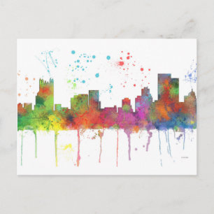 PITTSBURGH PENNSYLVANIA SKYLINE POSTKARTE